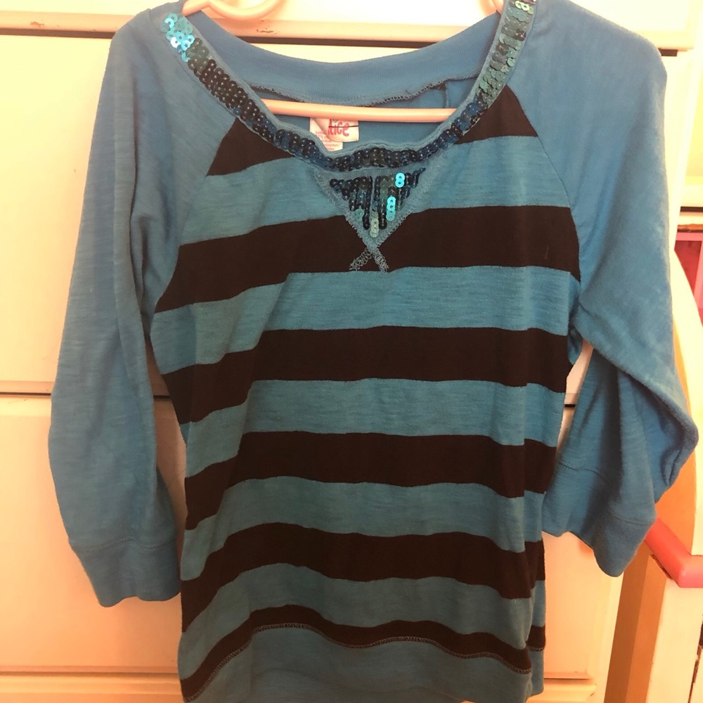 Girls justice 3/4 sleeve top